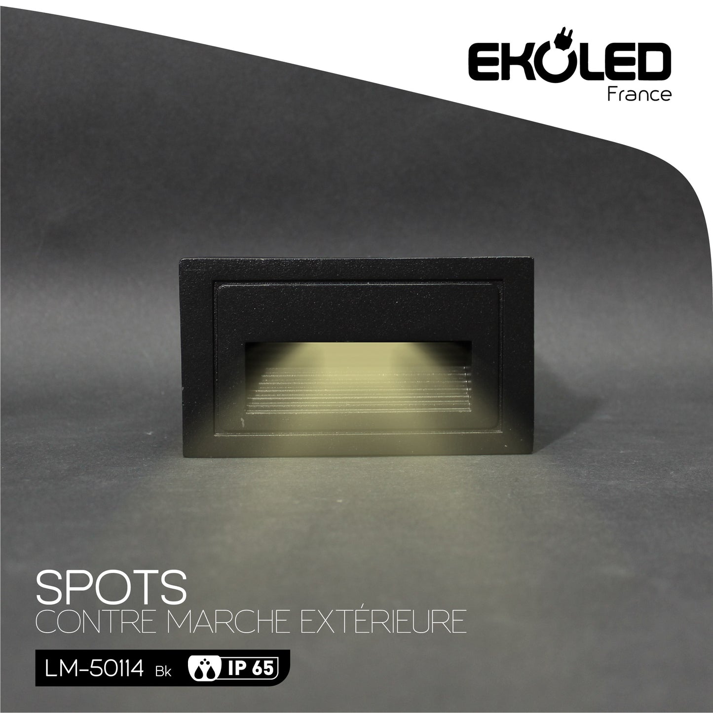 LM50114 STEP LIGHT EKOLED SMD 2W 4000K BLACK 220V 50000H