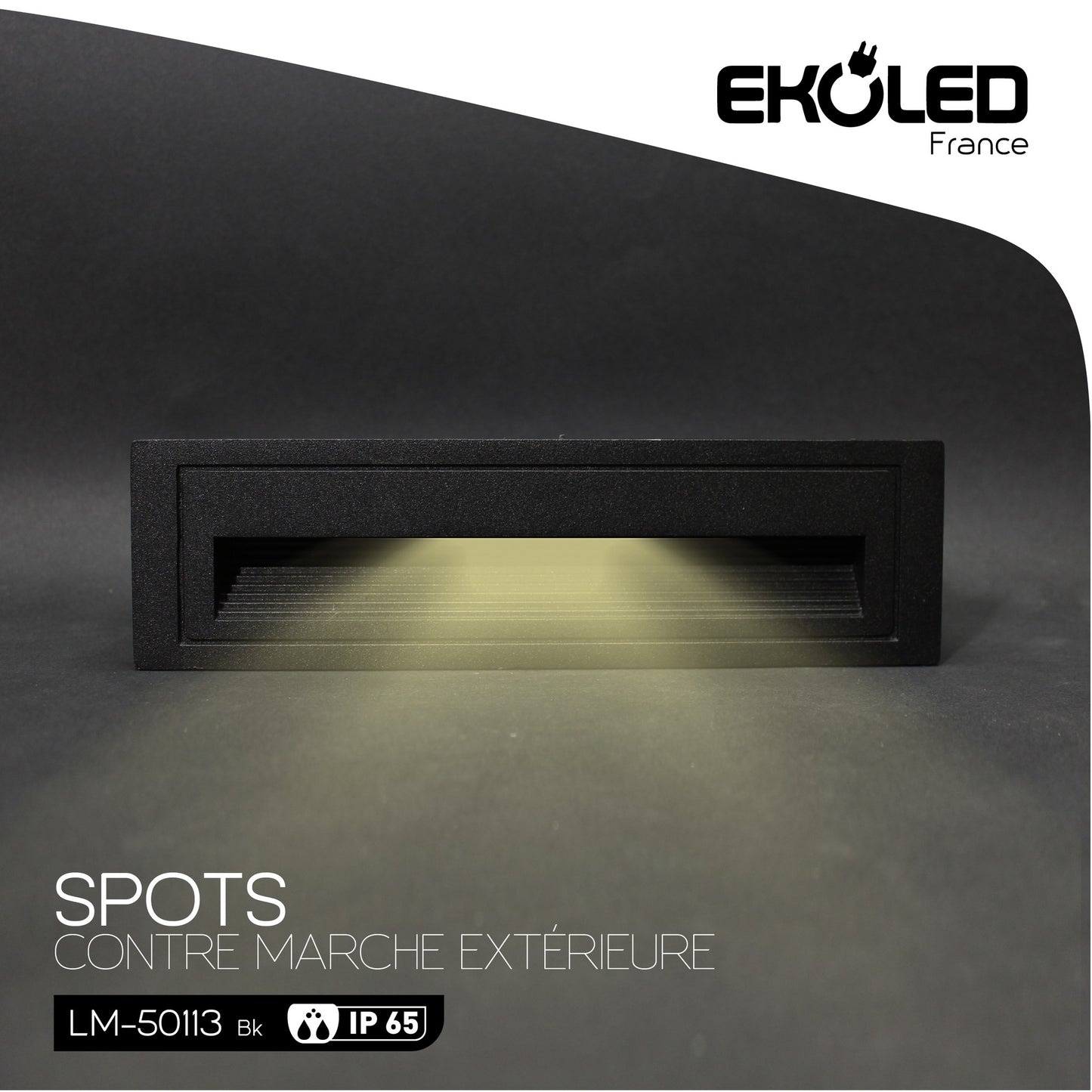 LM50113 STEP LIGHT EKOLED SMD 4W 3000K BLACK 220V 50000H