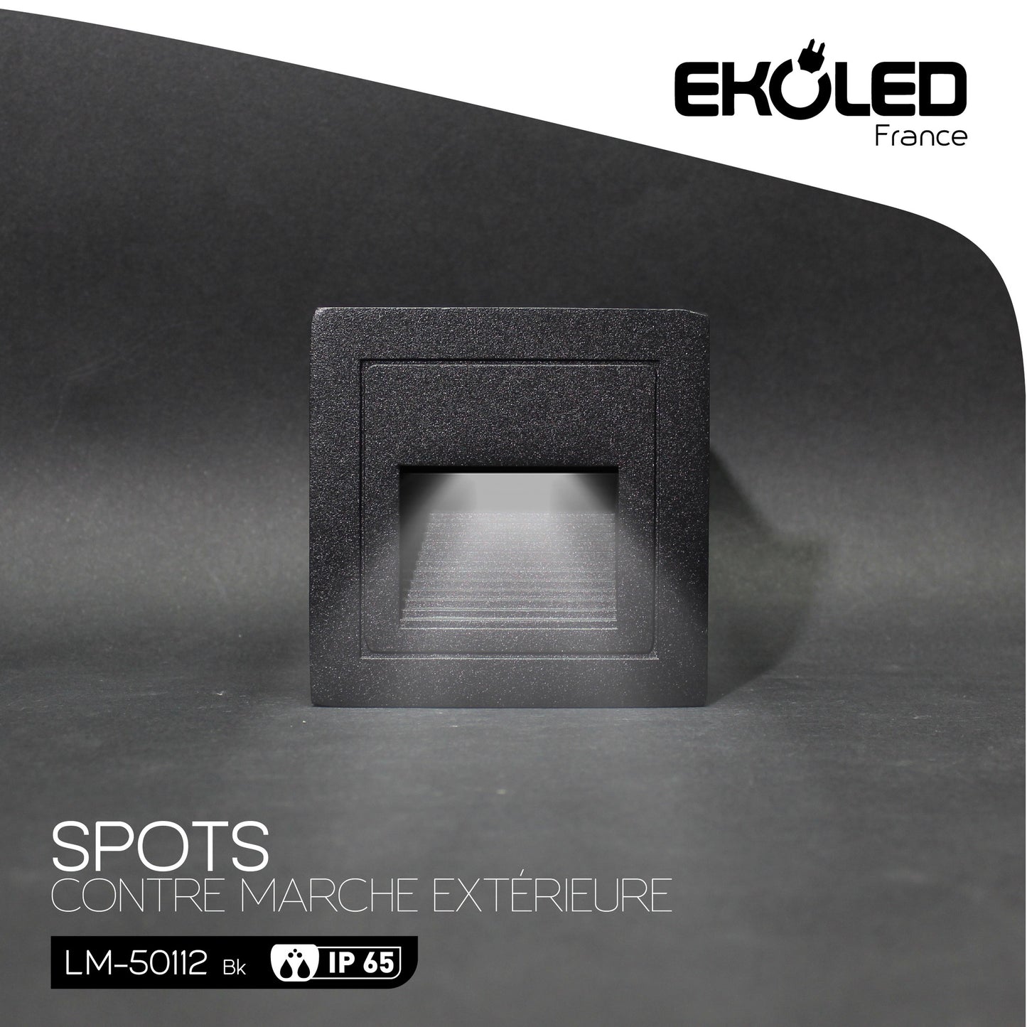 LM50112 STEP LIGHT EKOLED SMD 2W 3000K BLACK 220V 50000H