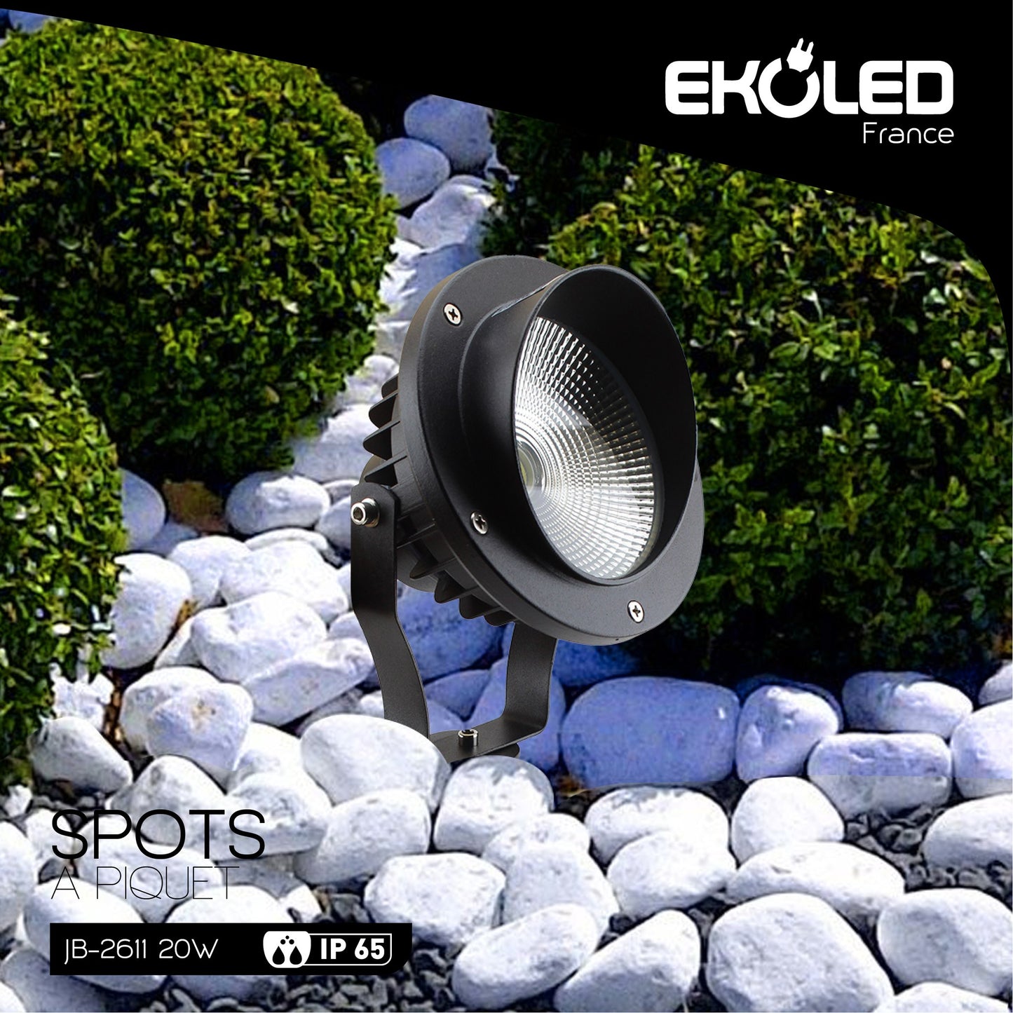 SPOT A PIQUET EKOLED 20W 3000K JB-2611