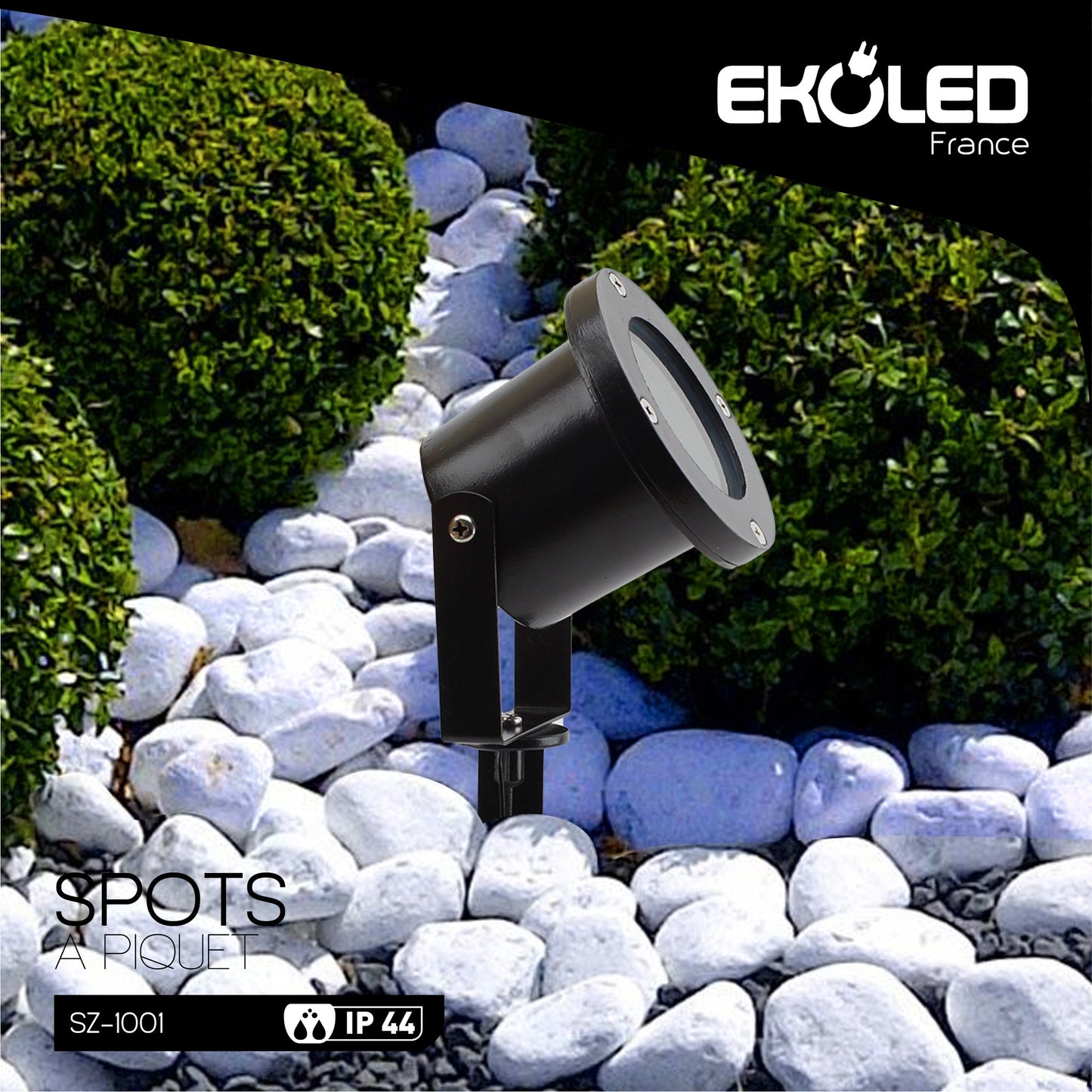 SPOT JARDIN NOIR EKOLED 1001