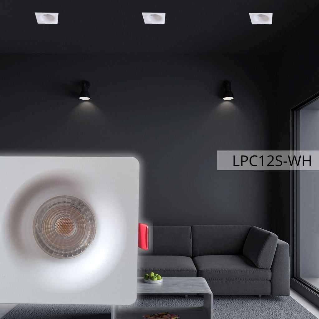 Support de spot rond Ø86*86*35*41 Sandy WH LUMIN LPCS12S