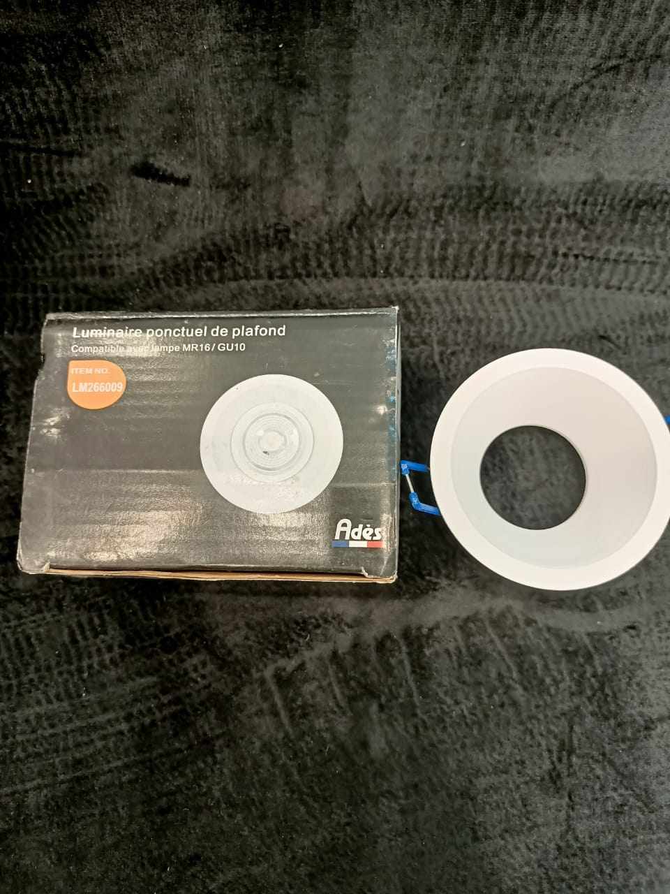 SUPPORT SPOT ADES ALUMINIUM ROND INDIRECT WH 6009