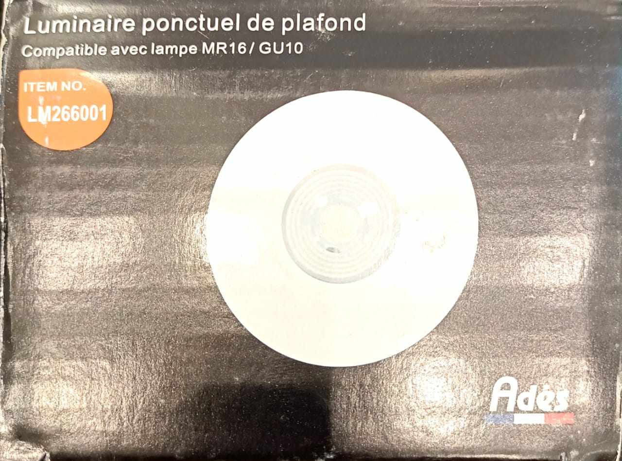 SPOT ADES ALUMINIUM ROND WH 6001