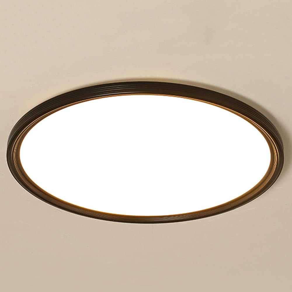 Plafonnier LUX EKOLED ROND NOIR 36W 2880Lumen 40cm