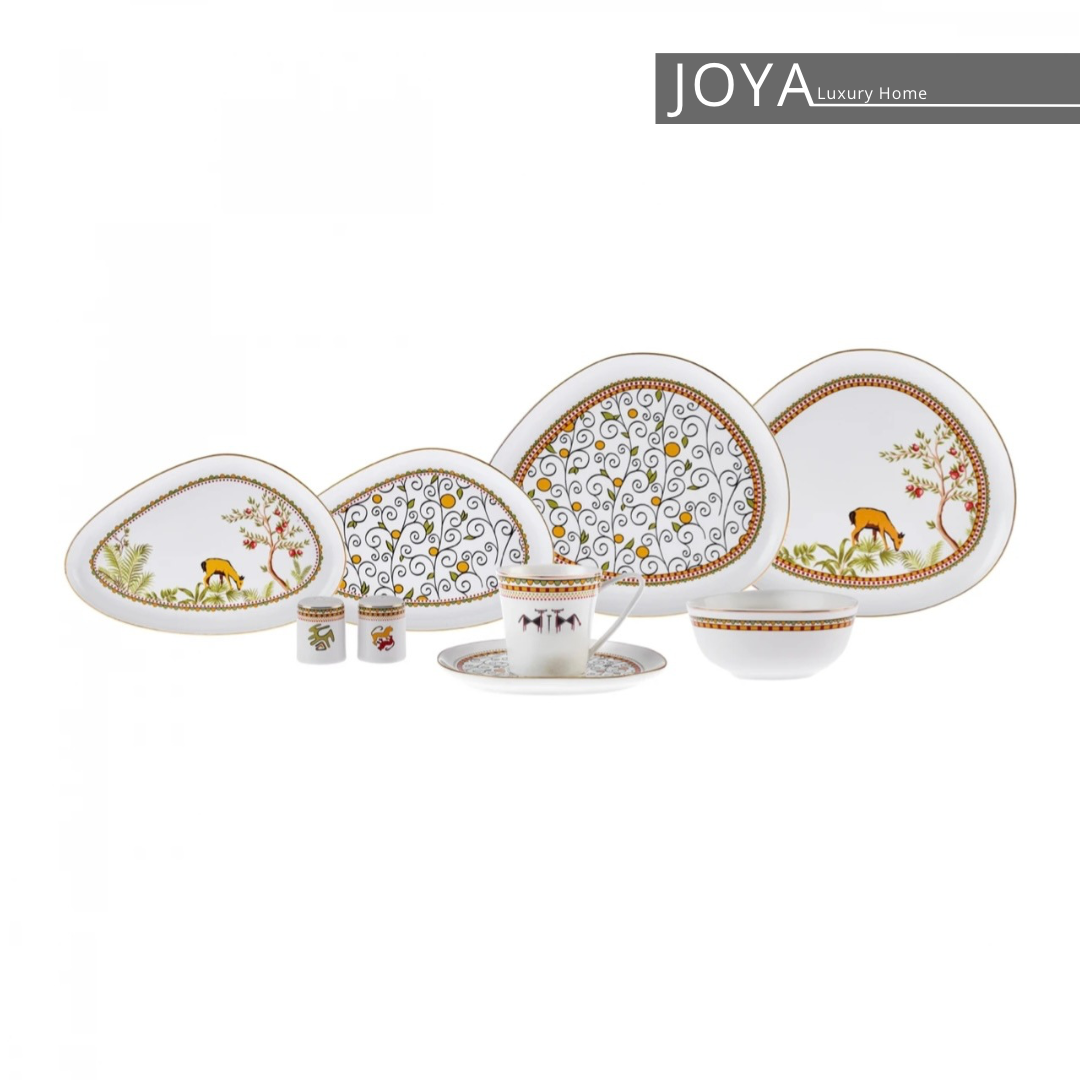 Arslantep Porcelaine Fine service petit déjeuner 32 pièces pour 6 personnes.153.03.08.5004