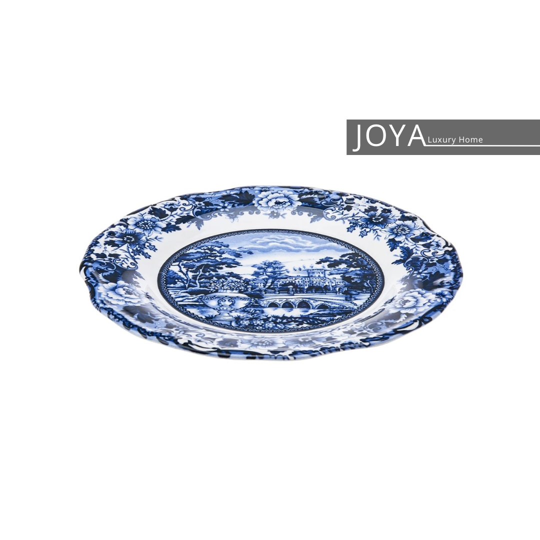 NEW BLUE ODYSSEY Grès ( porcelaine fine) service de table 24 pièces pour 6 personnes. 153.03.05.0037