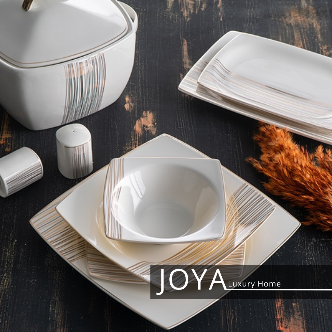 JOYA ATENAS porcelaine fine servise de table 60 pièces pour 12 personnes. 8681145092826