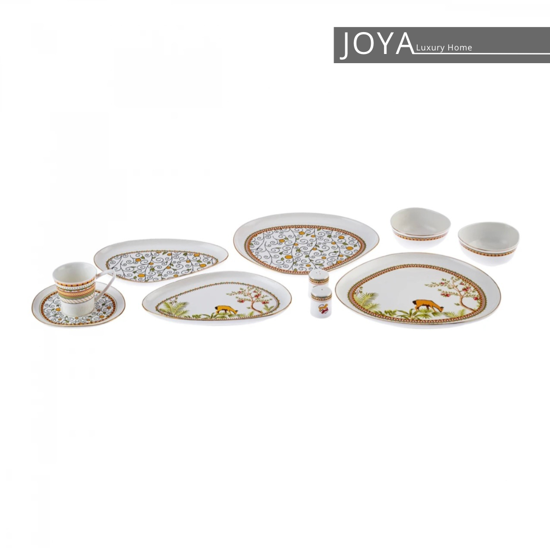 Arslantep Porcelaine Fine service petit déjeuner 32 pièces pour 6 personnes.153.03.08.5004