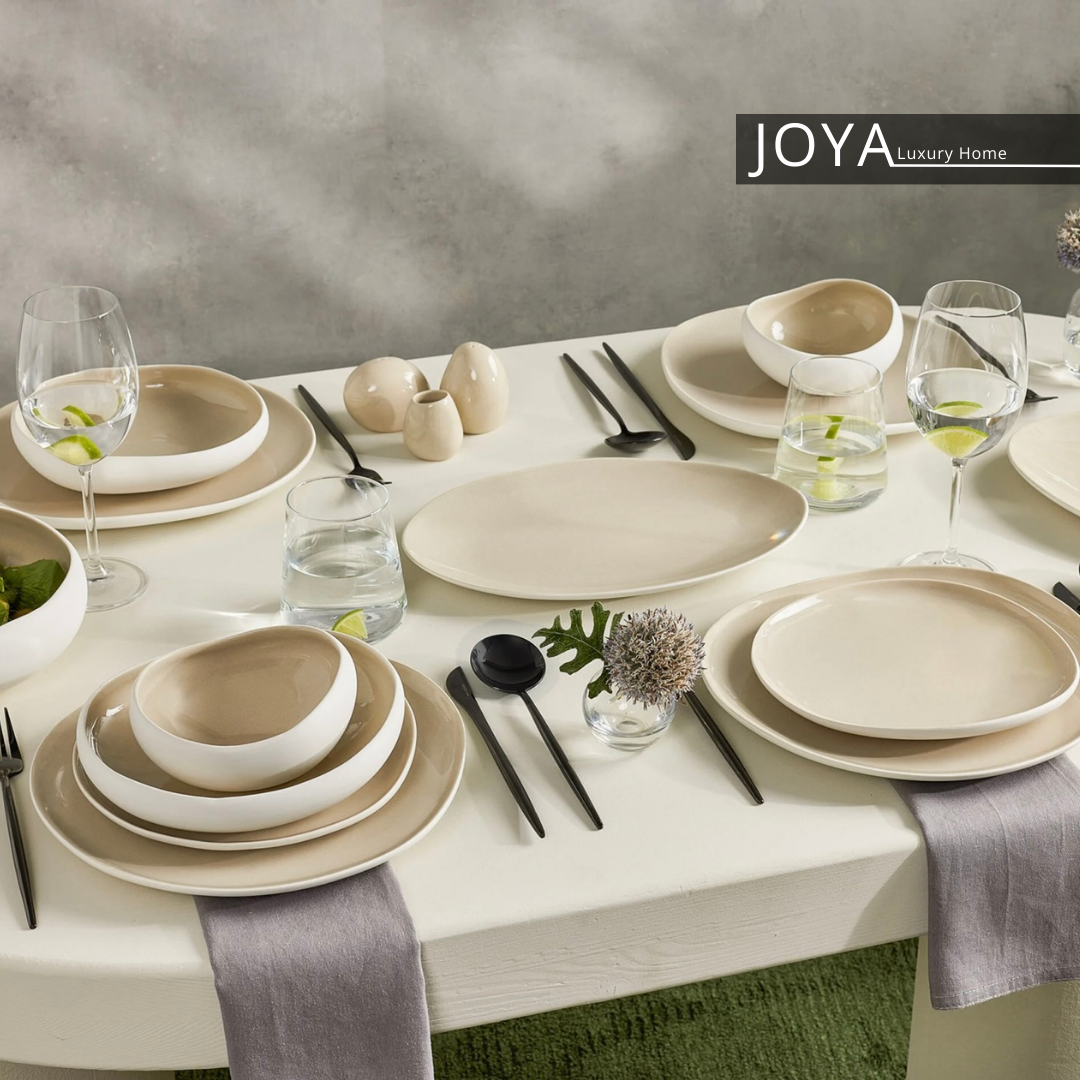 New Cupid Stoneware ( grès, porcelaine fine ) Service de table en céramique 59 pièces pour 12 personnes153.09.01.3035