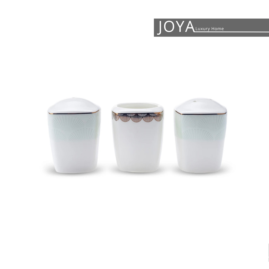 Banyan Porcelaine perle fine Service de table 62 pièces pour 12 personnes. 153.03.08.0646