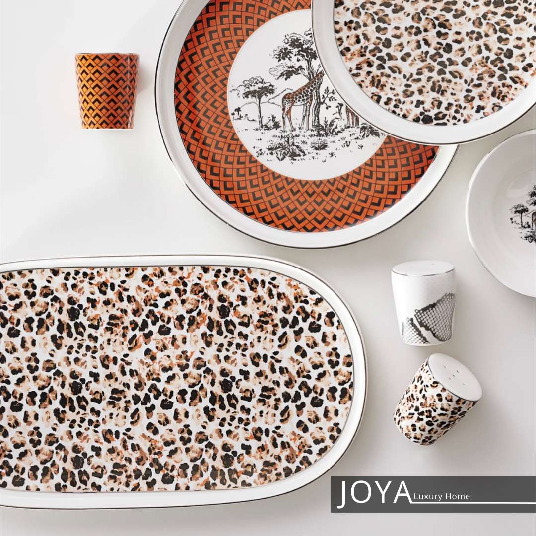 Safari New Bone Streamline Porcelaine Fine Service de table 59 pièces pour 12 personnes 153.03.08.2702