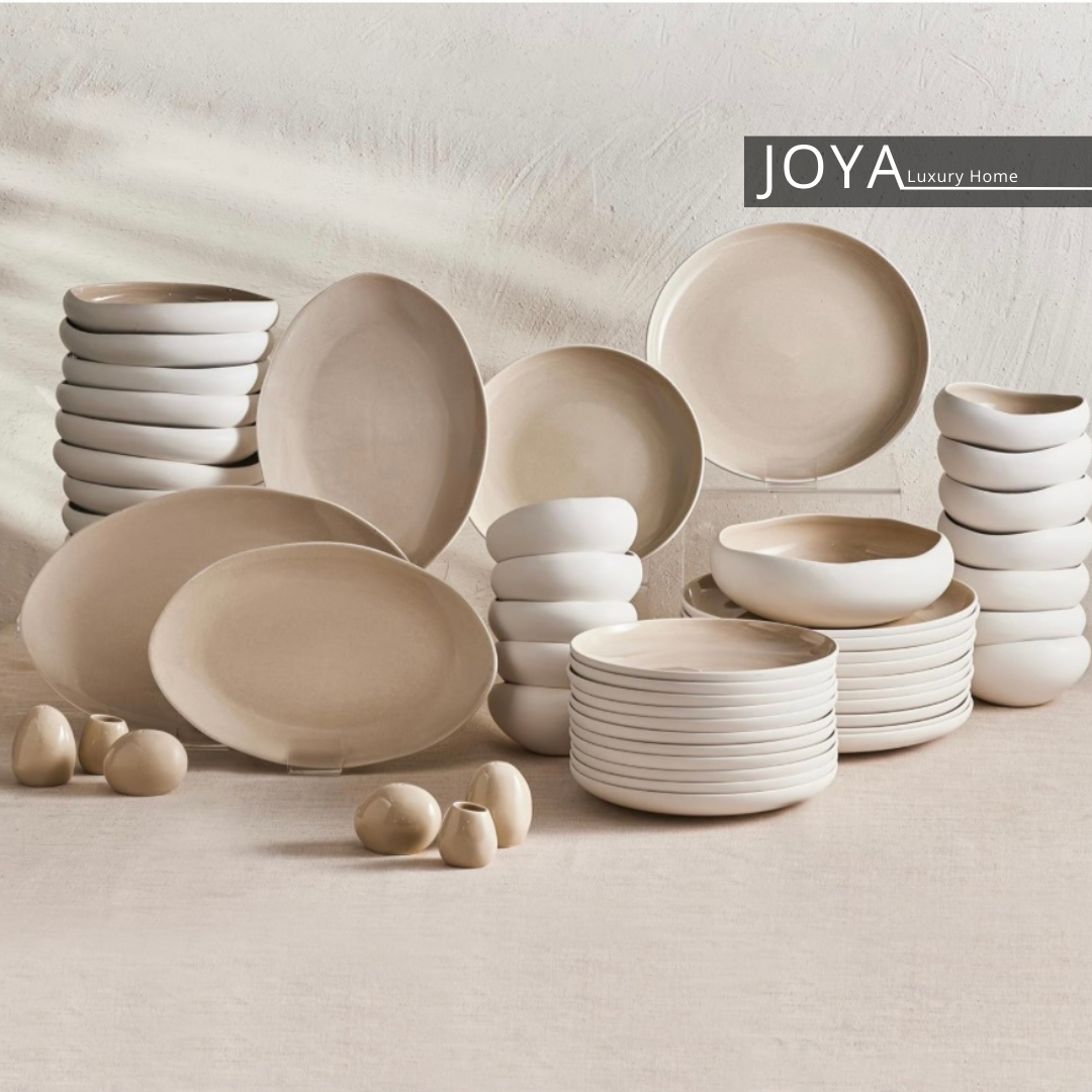 New Cupid Stoneware ( grès, porcelaine fine ) Service de table en céramique 59 pièces pour 12 personnes153.09.01.3035