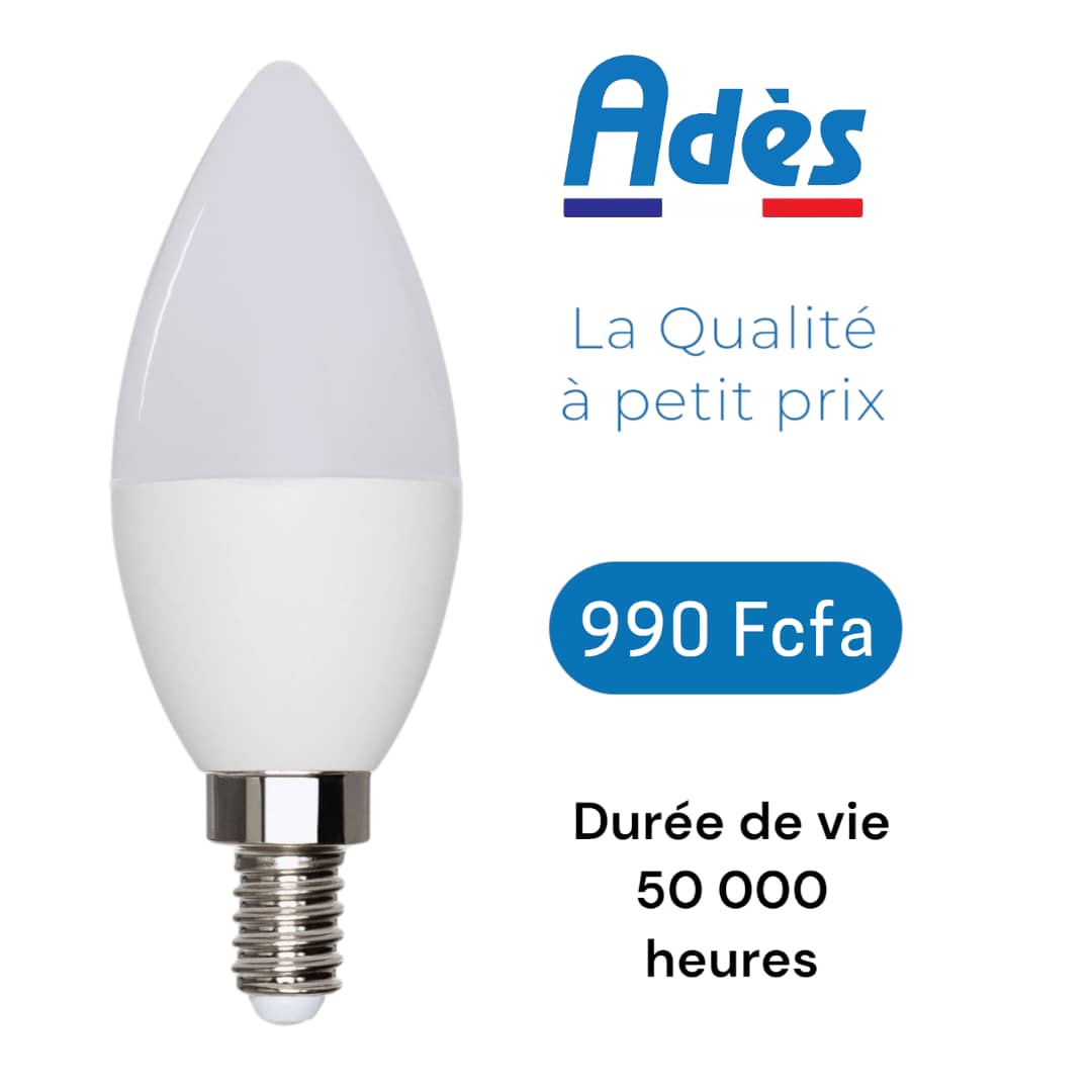 Ampoule flamme C37 E14 5.5W 3000K