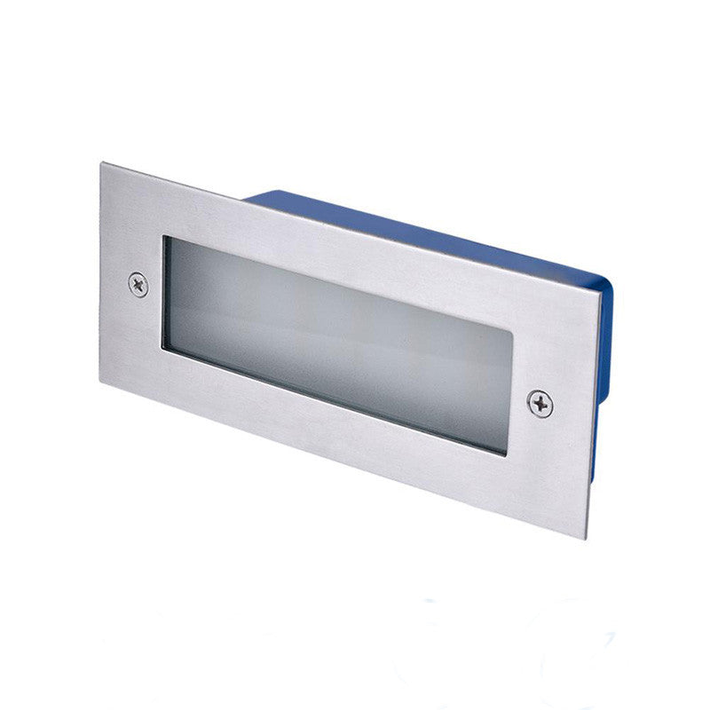 Spot mural Contre-marche EKOLED Inox 2W LED Bleu IP54 JB-6077