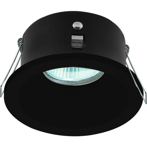 SUPPORT DE SPOT ÉTANCHE ROND EKOLED NOIR IP65 POUR AMPOULE LED MR16 / GU10 / 220V / 12V 6261