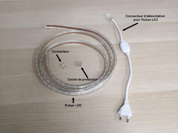 FICHE RUBAN LED 2835 220V