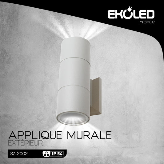 Applique Exterieur EKOLED Blanc à douille GU10 2002