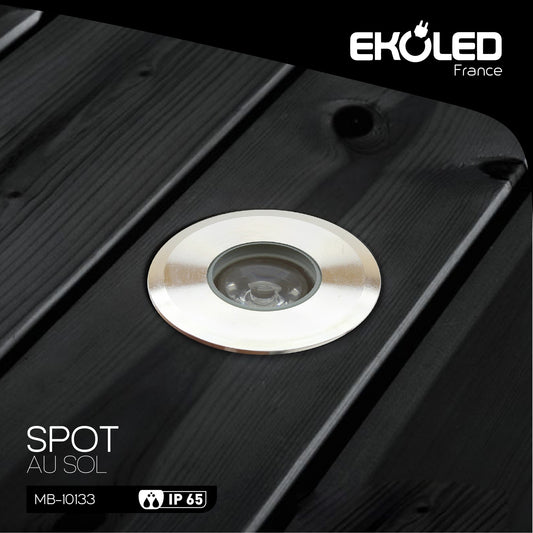 SPOT AU SOL EKOLED 3W 3000K 220V MB10133