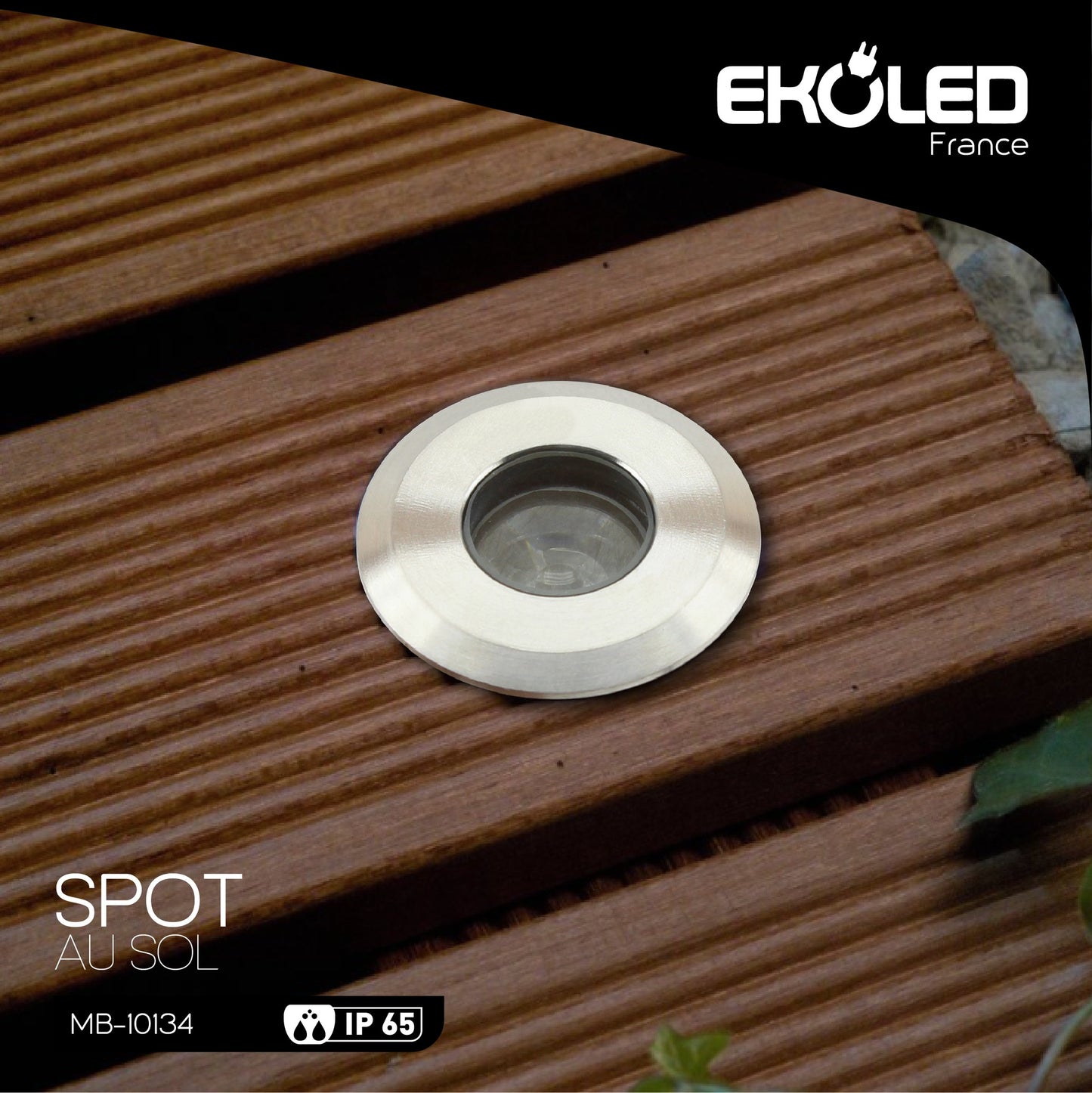 SPOT AU SOL EKOLED 3W 3000K 220V 50000H MB10134