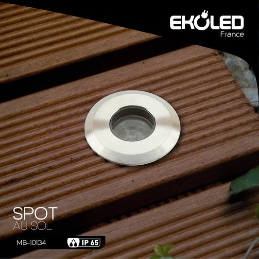 SPOT AU SOL EKOLED 3W 3000K 220V 50000H MB10134
