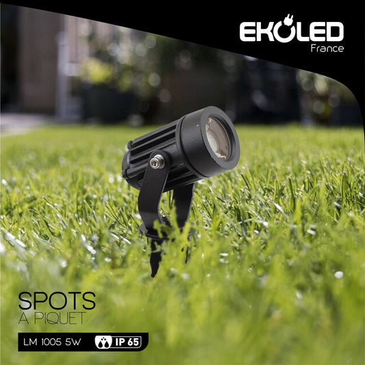 SPOT A PIQUET EKOLED BK 5W PINK IP65 1005