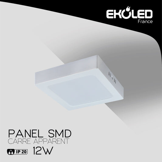 LED PANEL EKOLED APPARENT CARRE 12W 65000K