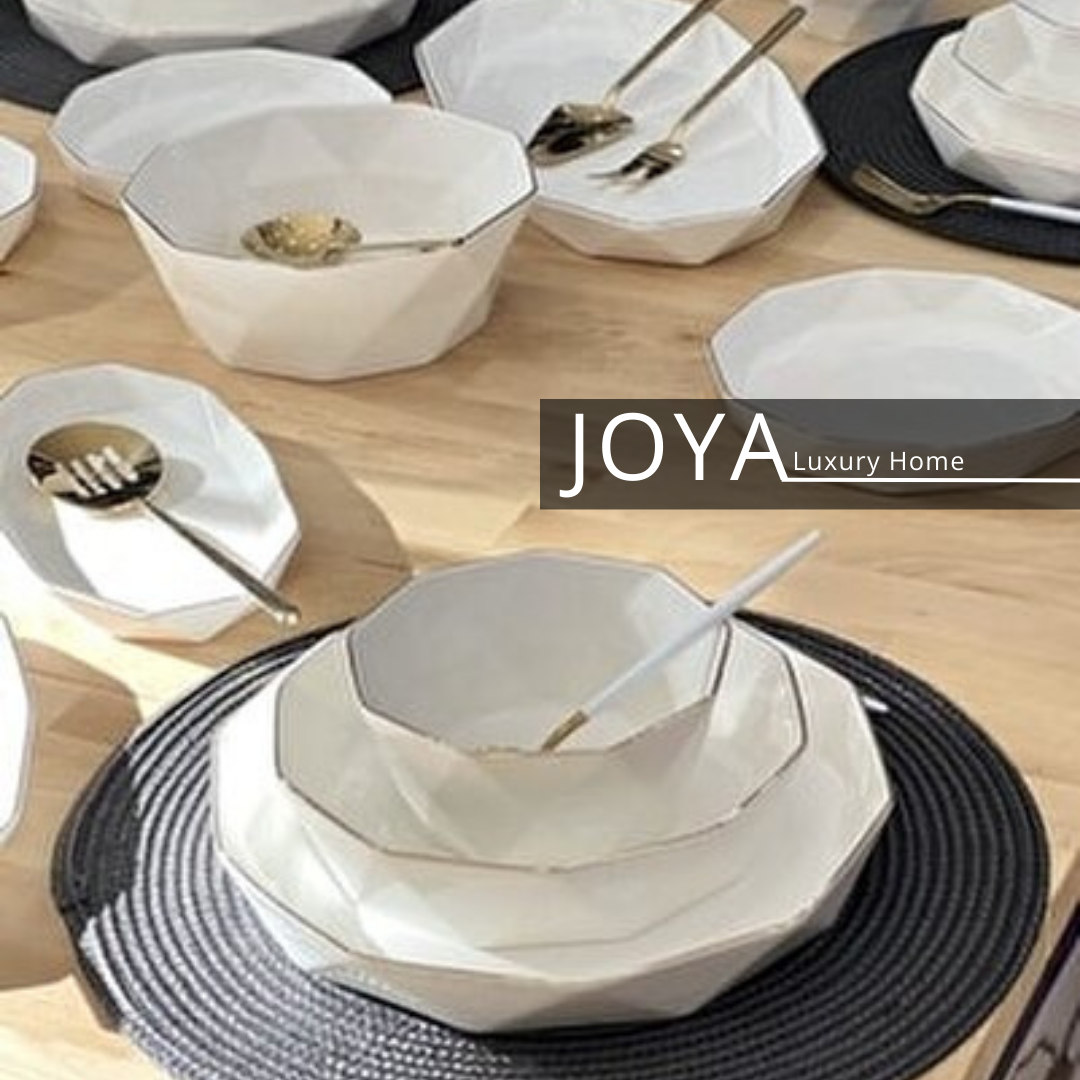 JOYA DIAMANT Gold PORCELAINE FINE service de table pour 6 personnes 37. 8681145091003