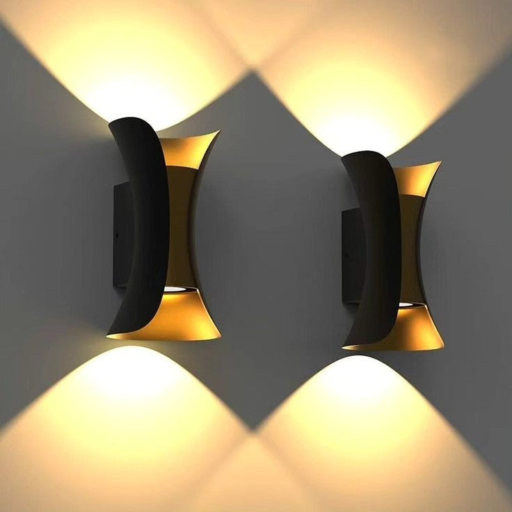 Applique 10W 3000K  sandy black+gold 200*100*95 LUMIN LWL22