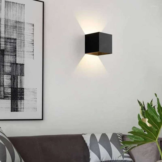 Applique 5W 3000K sandy black 100*100*80 LUMIN LWL80