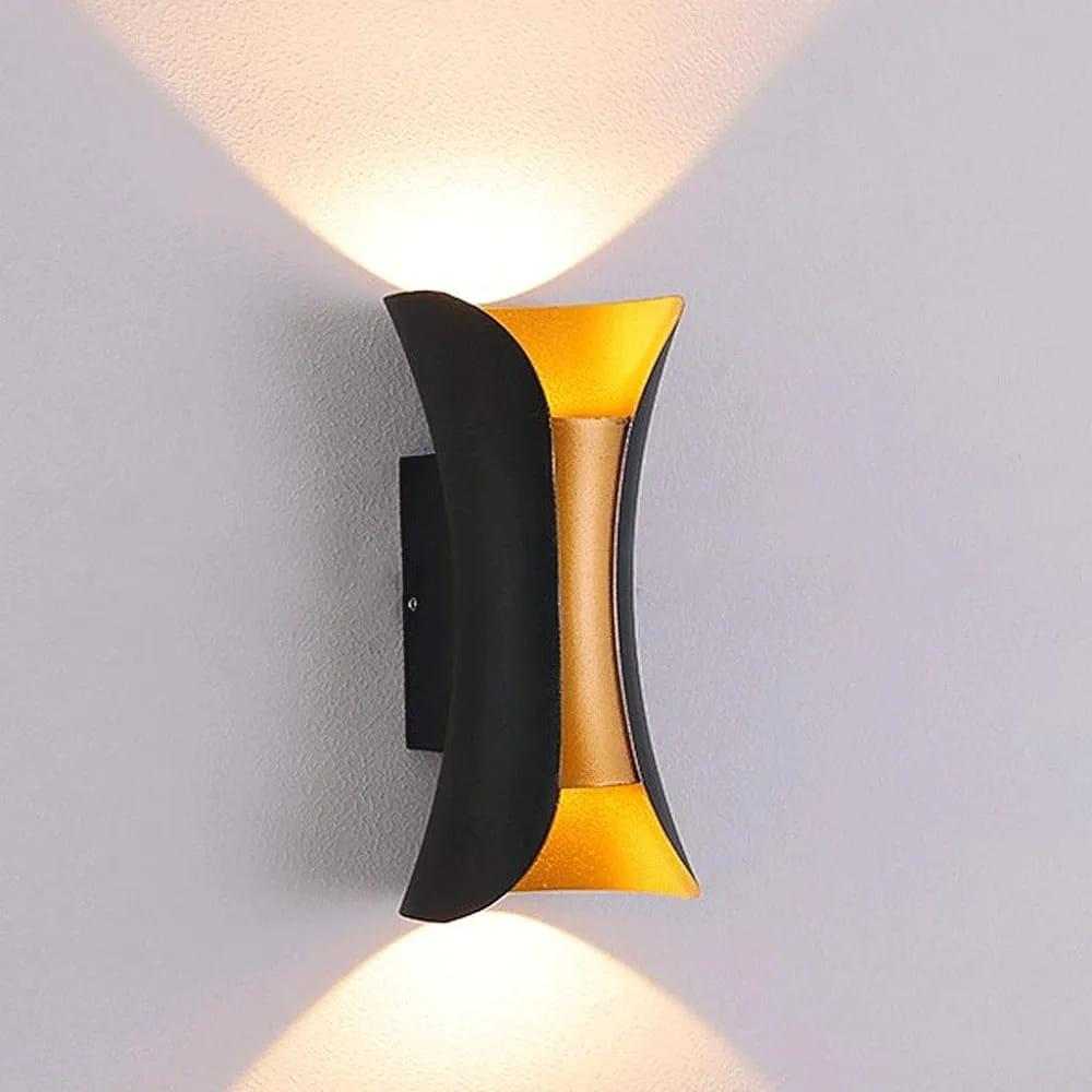Applique 10W 3000K  sandy black+gold 200*100*95 LUMIN LWL22