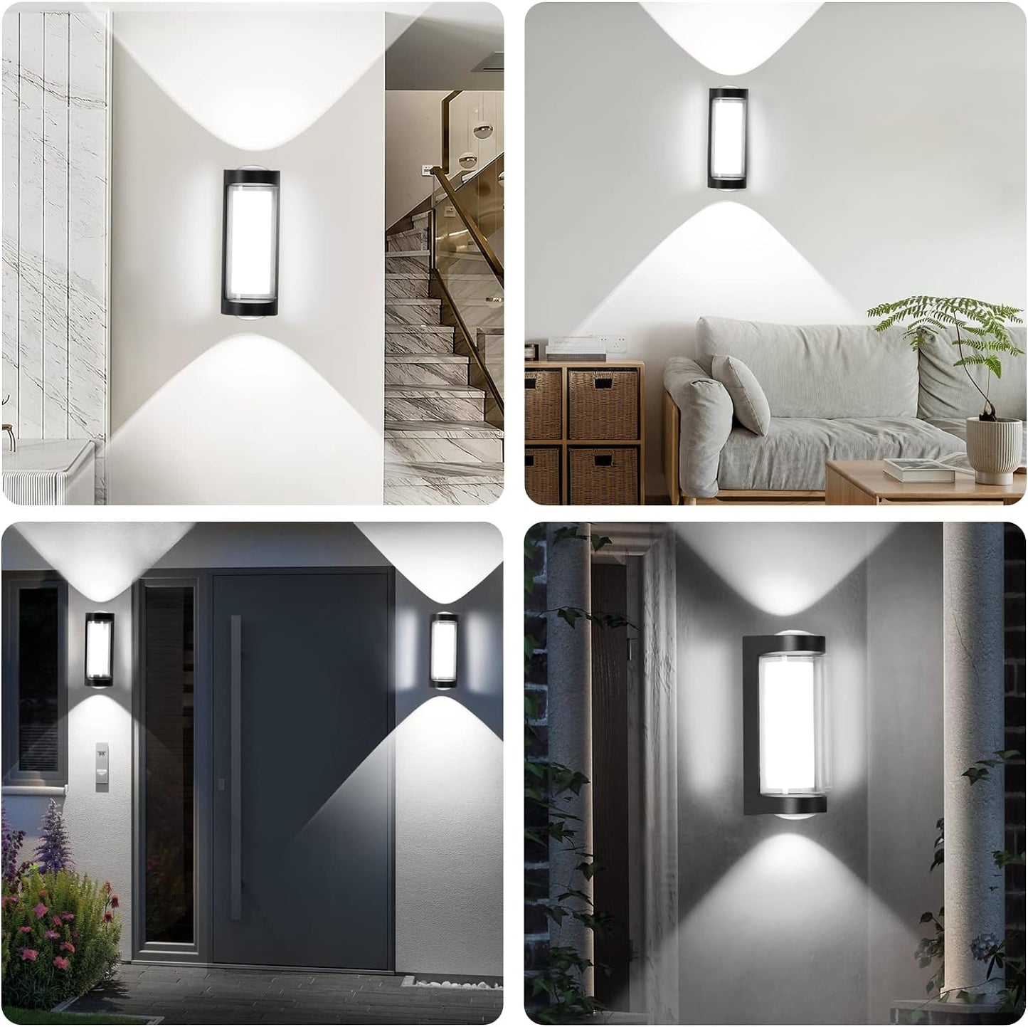Applique 6W 3000K sandy black 180*75*85 LUMIN LWL30