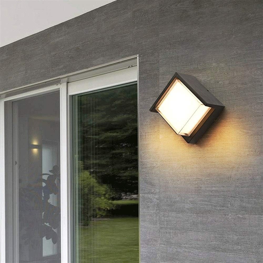 Applique 9W 3000K IP44  black 130*130*90 LUMIN LWL28