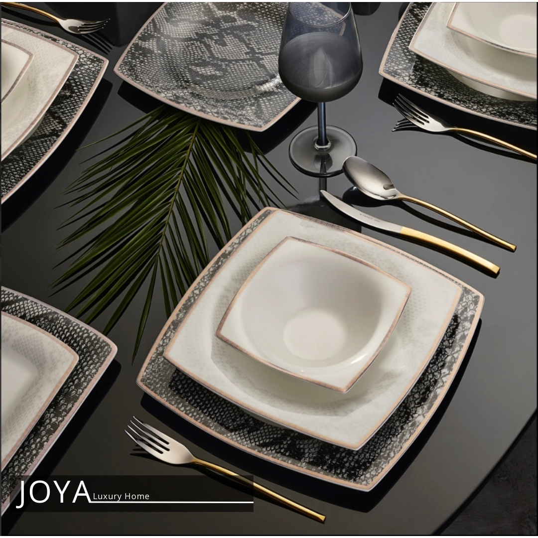 Şahmeran Porcelaine Perle Fine Service de table en perles 62 pièces pour 12 personnes. 153.03.08.2623
