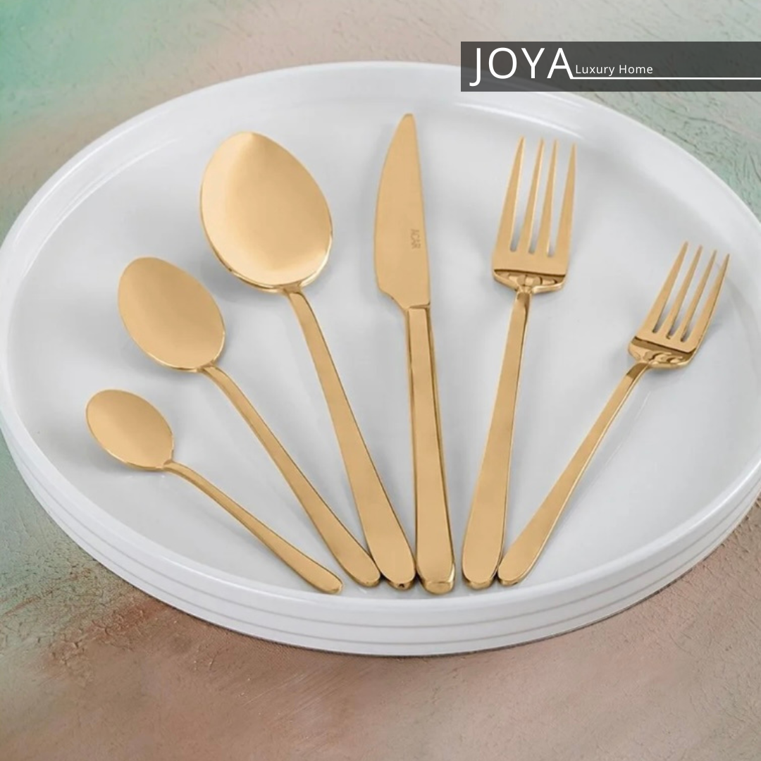 JOYA ELENOR GOLD mėnagère (vaisselle)72 pièces pour 12 personnes.8681145094387