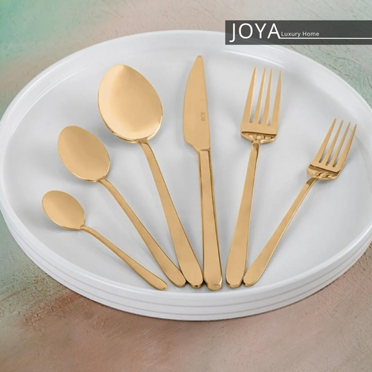 JOYA ELENOR GOLD mėnagère (vaisselle)72 pièces pour 12 personnes.8681145094387