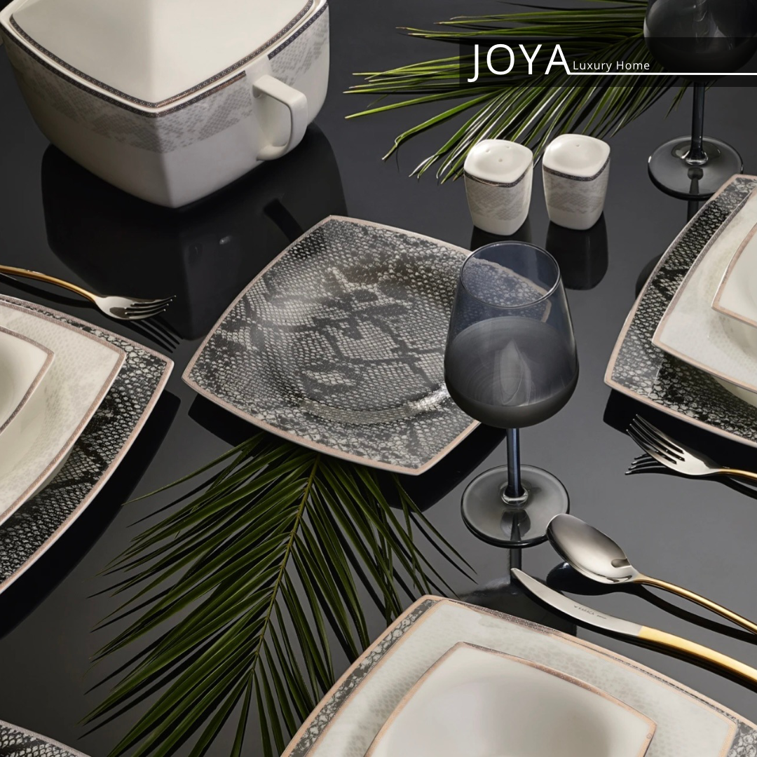 Şahmeran Porcelaine Perle Fine Service de table en perles 62 pièces pour 12 personnes. 153.03.08.2623
