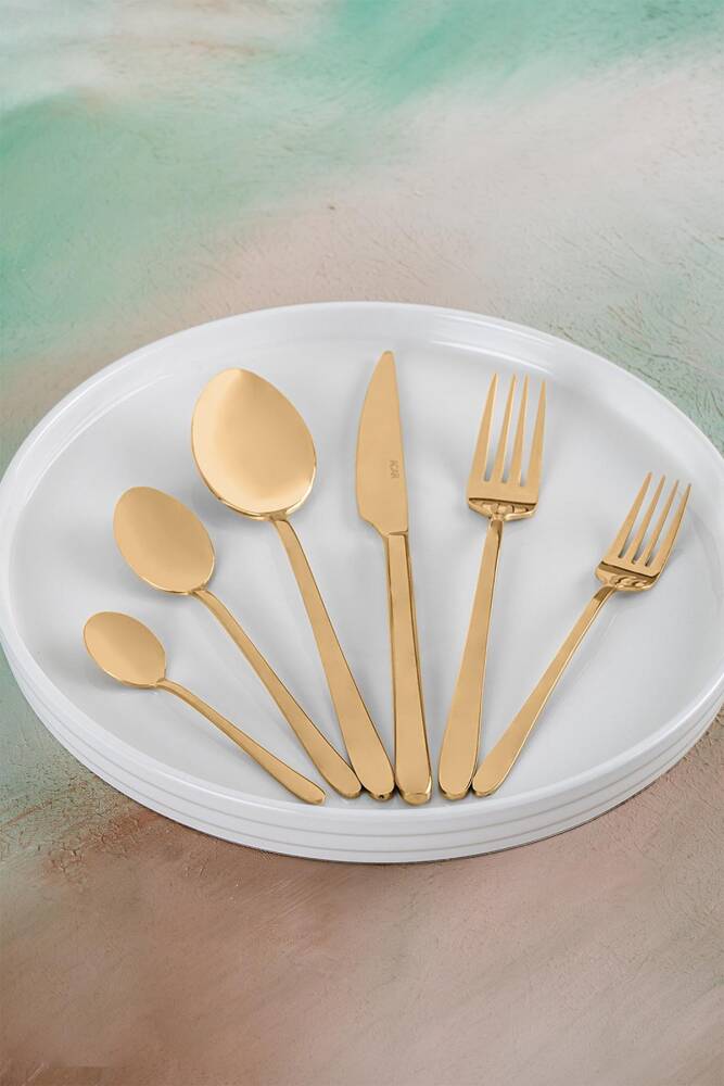JOYA ELENOR GOLD mėnagère (vaisselle)72 pièces pour 12 personnes.8681145094387